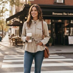 Banana Republic Utility Jacket | Neutral Girl Staple